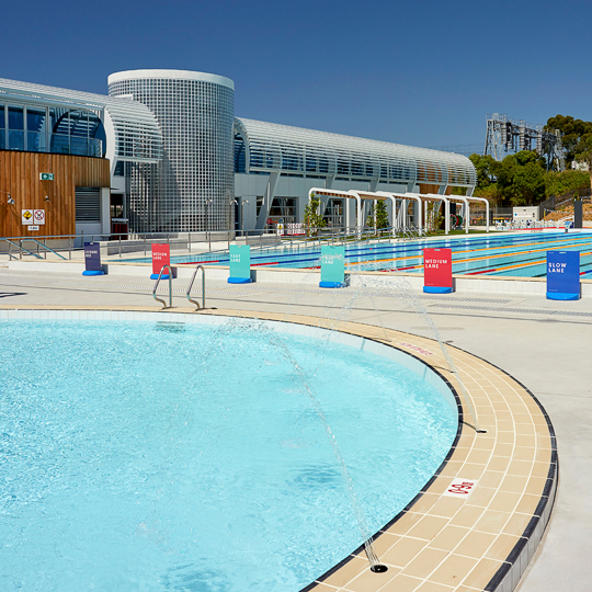 AAC outdoor leisure pool and 50m pool